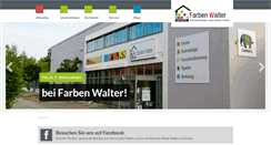 Desktop Screenshot of farben-walter.de